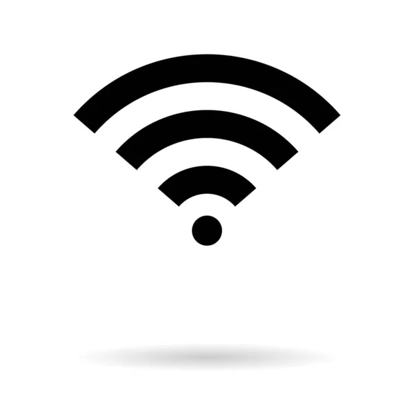 Internet Symbol Wifi Free Signal Vektor Illustration Wireless Mobile Icon — Stockvektor