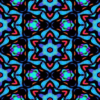 Mozaik mozaik kaleydoskopik, pürüzsüz doku, süs, kırılgan, fraktal, materyal, soyut oluşturma arkaplanı .