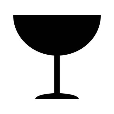 Kırılgan düz simge beyaz arkaplanda izole edildi. Kırılgan paket sembolü. Etiket vektör illüstrasyonu .