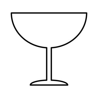 Kırılgan düz simge beyaz arkaplanda izole edildi. Kırılgan paket sembolü. Etiket vektör illüstrasyonu .