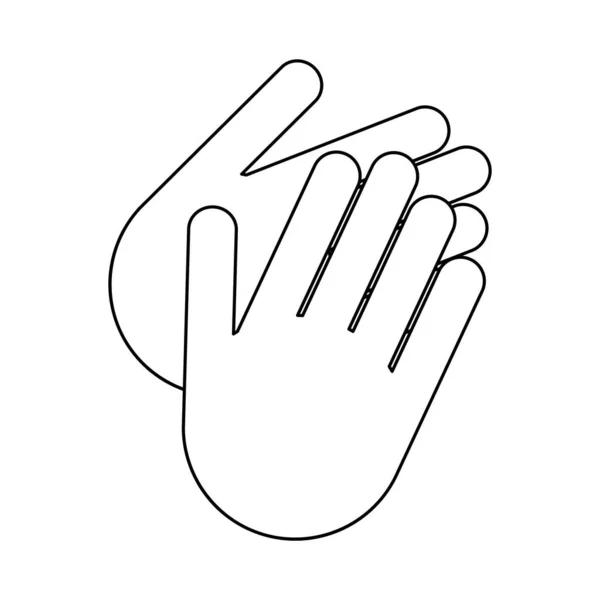 清洁你的脏手 清洗卫生病媒图示图标 在白色背景上隔离防伪扁平符号 — 图库矢量图片