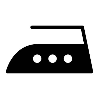 Beyaz zemin üzerinde demir siyah düz simge izole. Yüksek sıcaklık sembolü. Makine vektör çizimi .