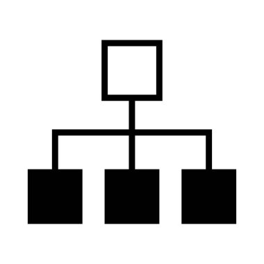 Örgüt simgesi, takım çalışması grubu, insanlar birlikte çalışıyor, ortaklık sembolü, vektör illüstrasyonu web sayfası için izole edilmiş .