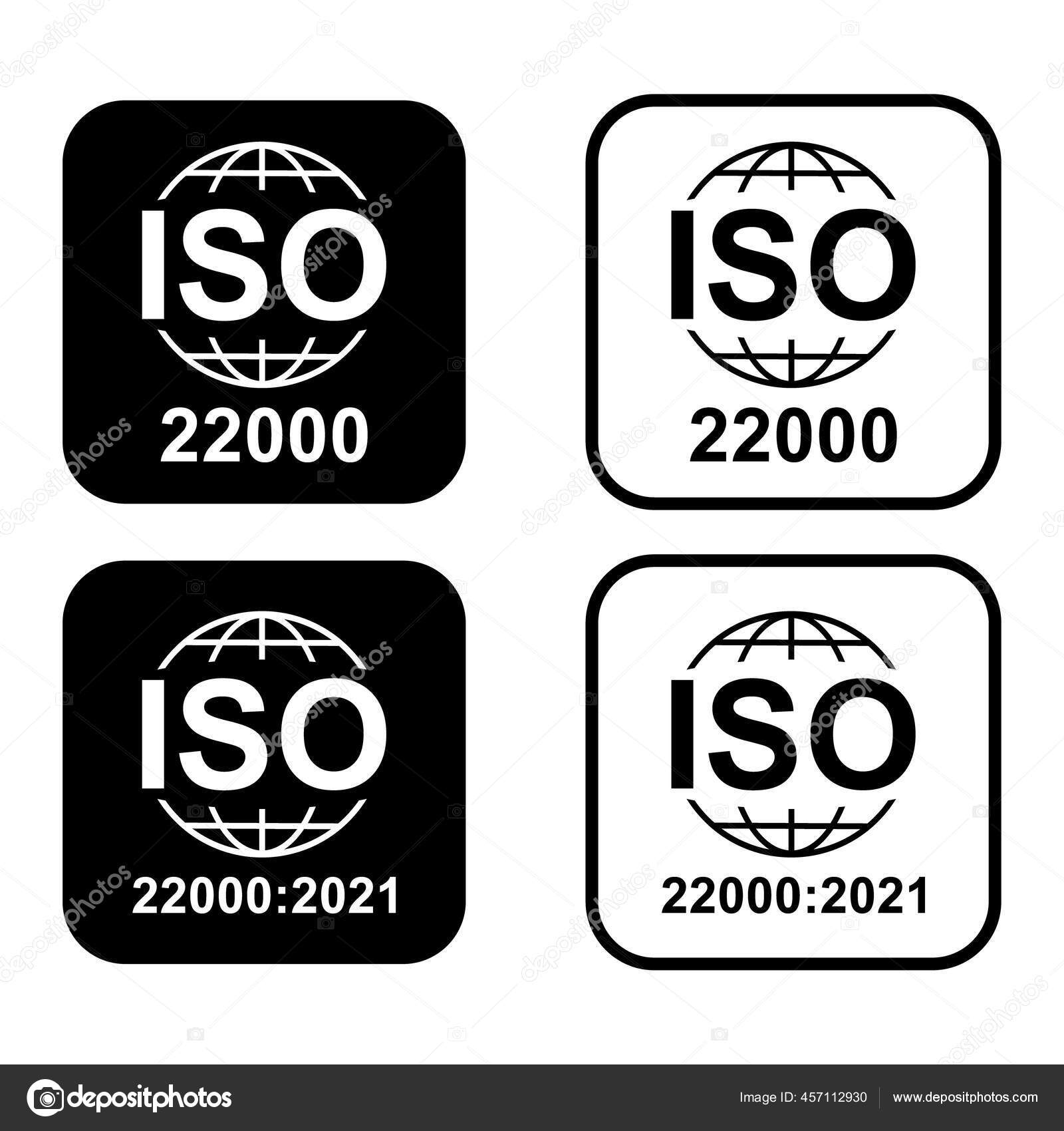 Iso 22000 Icon Food Management Systems Standard Quality Symbol Vector