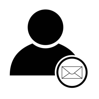 Kullanıcı avatar simgesi, sosyal kişi simgesi, iş vektör illüstrasyonu, web üyesi izole arkaplan .