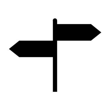 İmzalı sokak vektör illüstrasyonu, beyaz arkaplanda izole edilmiş yol oku sembolü, web işaretleyici .