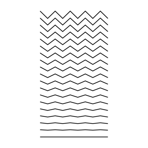 Set of wavy, curvy, zigzag horizontal lines. Vector simple new design element .