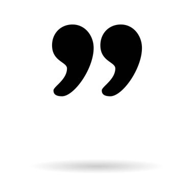 Alıntı konsepti simgesi, alıntı konuşma balonu sembolü, vektör illüstrasyon diyalog işareti, metin imi grafiği .