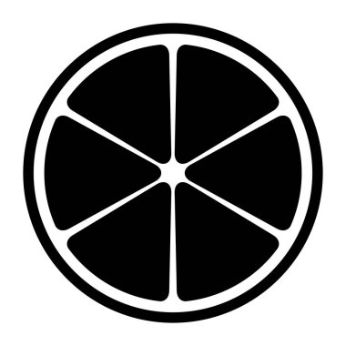 Citrus taze ikonu, yiyecek meyve suyu organik sembolü, sağlıklı doğa tasarım vektörü çizimi .