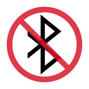Bluetooth teknoloji simgesi, ağ bağlantısı web sembolü, mobil, bilgisayar, dizüstü bilgisayar vektör illüstrasyonları için veri paylaşımı .