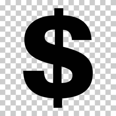 Dolar para sembolü, iş nakit ikonu, para birimi işaretini kaydet, vektör illüstrasyonu izole edilmiş arkaplan .