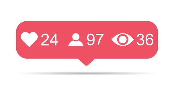 Följare Anmälan Symbol För Ansökan Instagram Knapp För Sociala Medier — Stock vektor