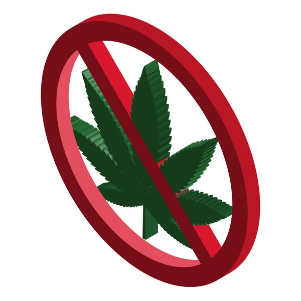 Mariuhana Blad Symbool Marihuana Hennep Icoon Cannabis Medisch Teken Weed — Stockvector