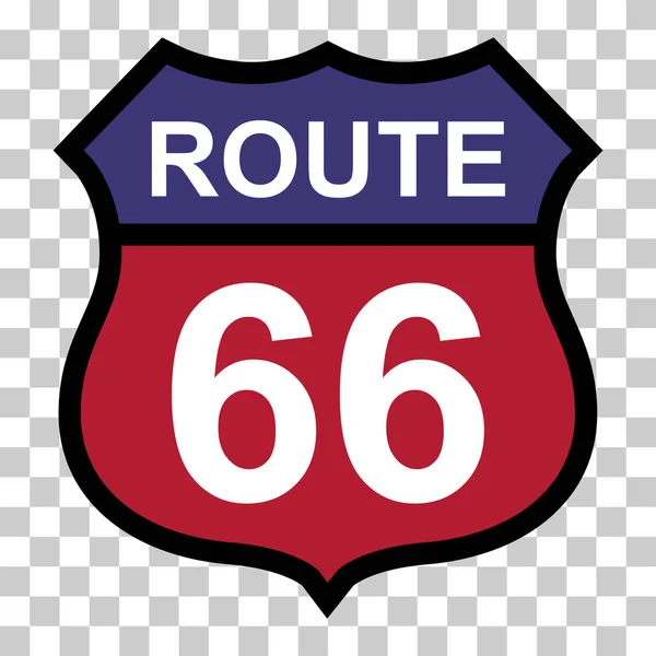 Route Icône Classique Voyage Etats Unis Histoire Autoroute Amérique Road — Image vectorielle