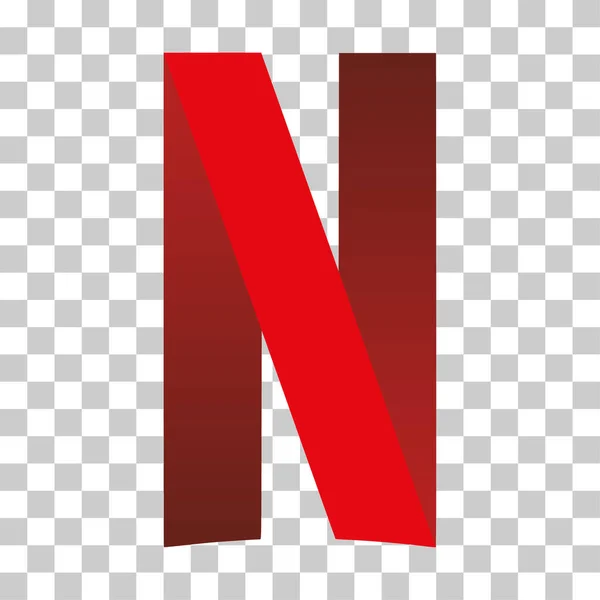 Humpolec Czech Republic March 2021 Netflix Company Logo Button Social — Stock Vector