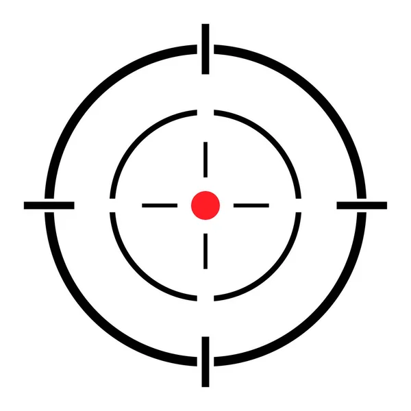 Görüş Açısı Vektör Simgesi Web Tasarımı Için Crosshair Sembolünün Modern — Stok Vektör