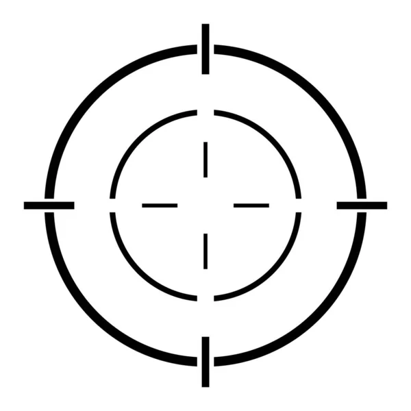 Görüş Açısı Vektör Simgesi Web Tasarımı Için Crosshair Sembolünün Modern — Stok Vektör