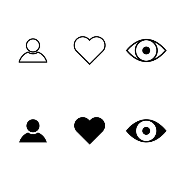 Symbole Social Pour Web Pouces Levés Commentaire Partager Personne Foyer — Image vectorielle