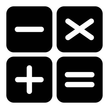 Artı, eksi, matematik sembolü, eğitim matematik ikonu, web element vektör illüstrasyon tasarımı .