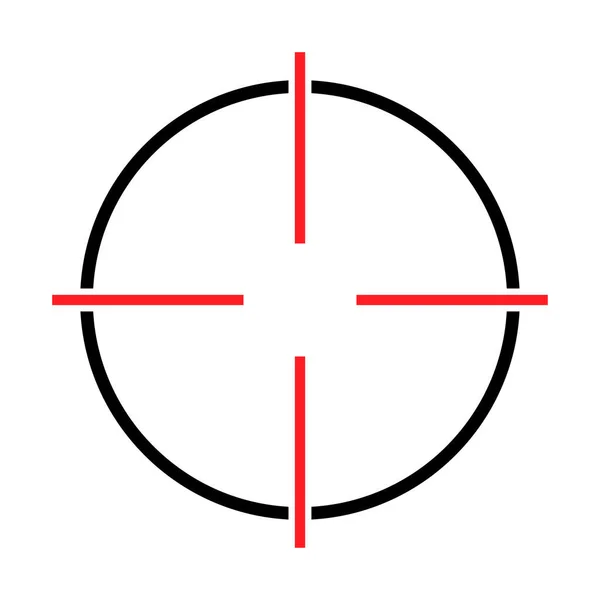 Ikona Wektora Celownika Nowoczesny Cel Ilustracja Symbol Crosshair Projektowania Stron — Wektor stockowy