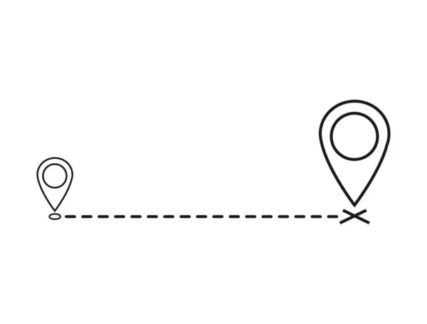 Icône Vectorielle Image Conception Annonce Déplacée Symbole Isolé Sur Fond — Image vectorielle