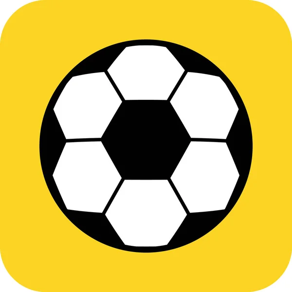 Piłka Nożna Piłka Nożna Symbol Pojedynczy Cel Izolowane Projekt Wektor — Wektor stockowy