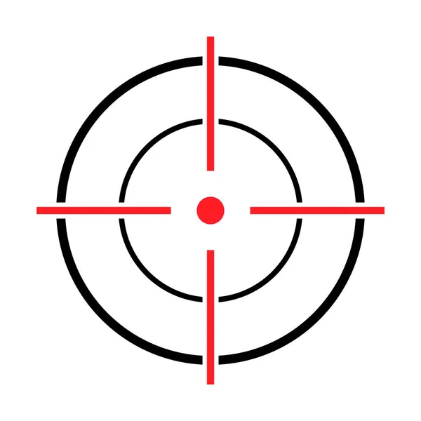 Görüş Açısı Vektör Simgesi Web Tasarımı Için Crosshair Sembolünün Modern — Stok Vektör