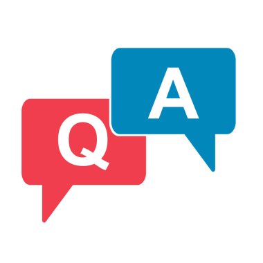 SSS, sıklıkla sorulan soru vektör simgesi. Bilgi konuşma balonu sembolü, yardım iletisi .