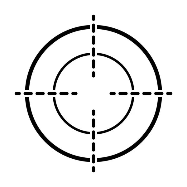 Görüş Açısı Vektör Simgesi Web Tasarımı Için Crosshair Sembolünün Modern — Stok Vektör