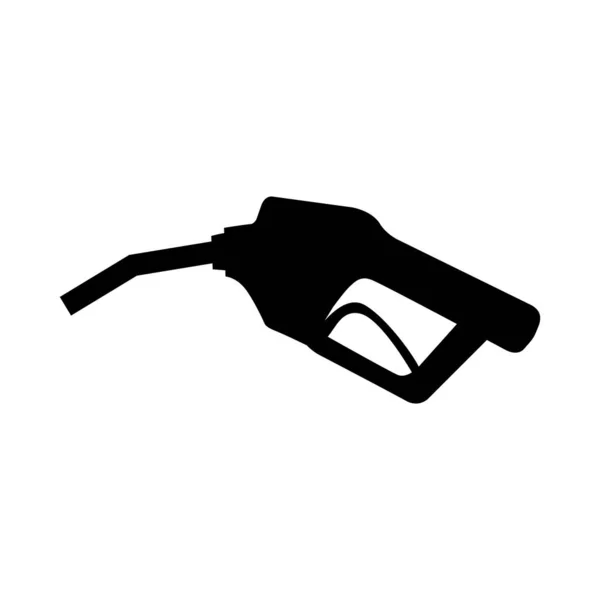 Benzinestation Pictogram Straalpijp Geïsoleerd Logo Vector Pomp Benzine Ontwerp Olie — Stockvector