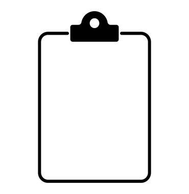 Kontrol listesi, kontrol listesi düz web simgesi beyaz arkaplanda izole edildi. Sembolü işaretle, belge raporu testi, vektör illüstrasyonu .