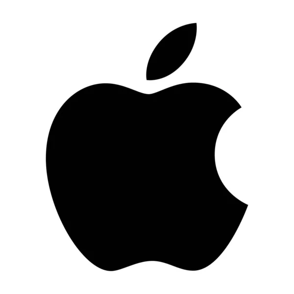 Humpolec Чеська Республіка Квітня 2021 Логотип Компанії Apple Кнопка Веб — стоковий вектор