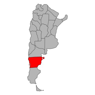 Arjantin harita sembolü şekli, seyahat web ikonu çizimi .