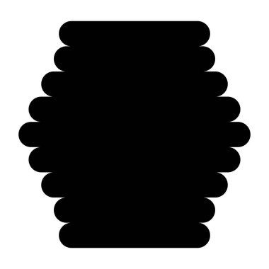 Kovan doğal ikonu, arı ağı düz yaşam alanı işareti, grafik vektör illüstrasyonu .