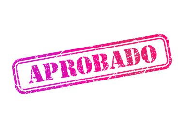 Aprobado pul sembolü, etiket etiketi işaret düğmesi, metin sancak vektör illüstrasyonu .