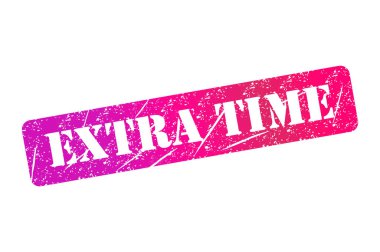 Ekstra zaman damgası sembolü, etiket etiketi işareti düğmesi, metin sancak vektör illüstrasyonu .