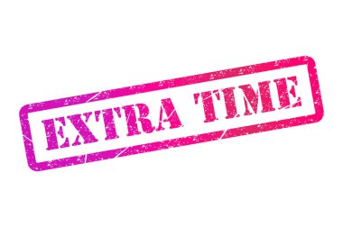 Ekstra zaman damgası sembolü, etiket etiketi işareti düğmesi, metin sancak vektör illüstrasyonu .