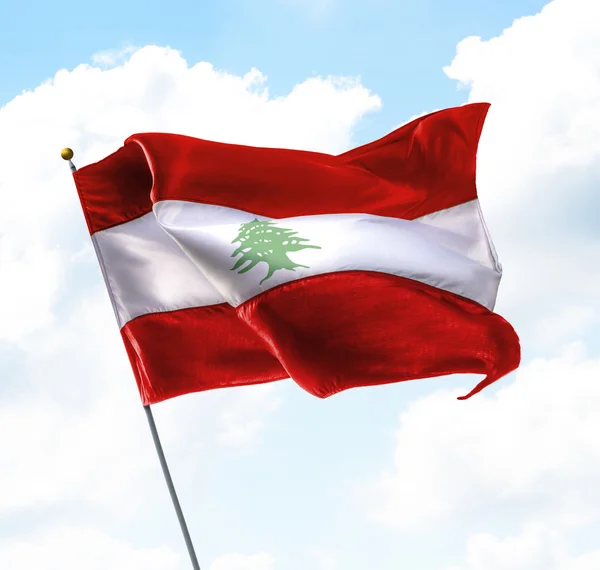 Bandera de lebanón — Foto de Stock