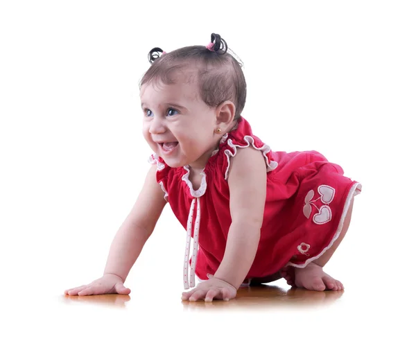 Gelukkig jonge babymeisje — Stockfoto