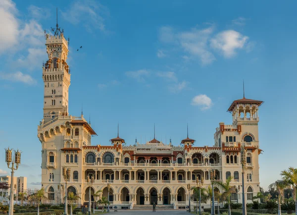 Vista frontal del Palacio de Montazah — Foto de Stock