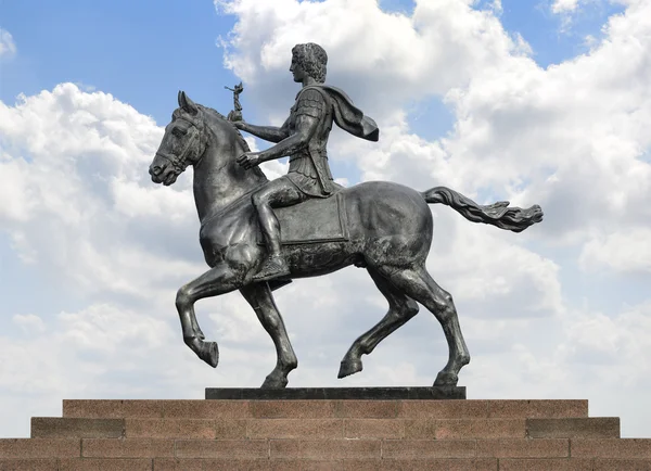 Alexander The Great on Horse over Blue Sky — Stock Photo, Image