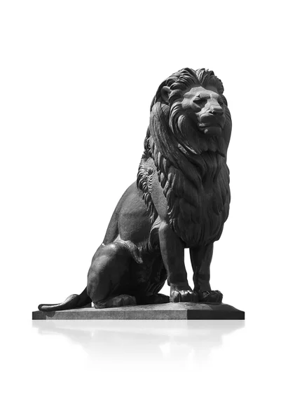 乌姆卡斯尔-尼罗河狮子雕像上白 — 图库照片