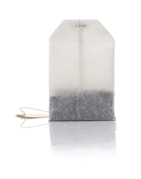 One Teabag with Reflection — Stock Photo, Image