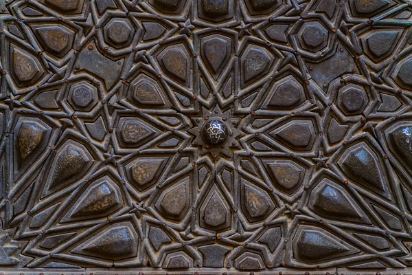 Arte di legno islamica decorativa antica — Foto Stock