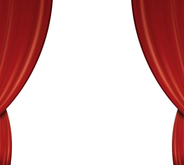 Set of Red Theater Curtains — Stock Photo, Image