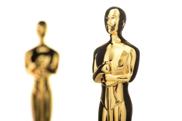 Isolated Golden Statuettes — Stock Photo, Image