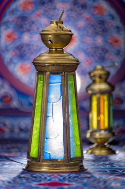 Ramazan kumaş üzerinde Ramazan fenerler