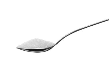 Çay kaşığı şeker dolu