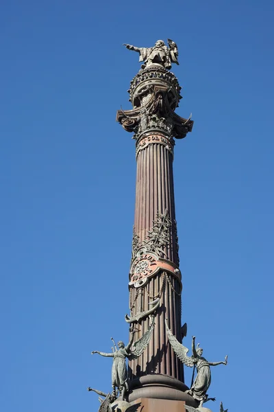 Monumento a Colón en Barcelona — Foto de Stock