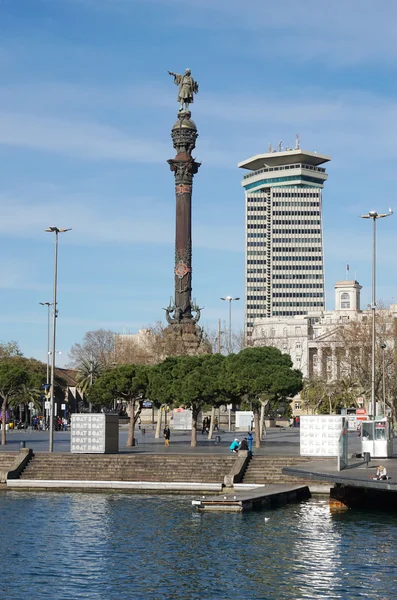 Columbus Monument v Barceloně — Stock fotografie